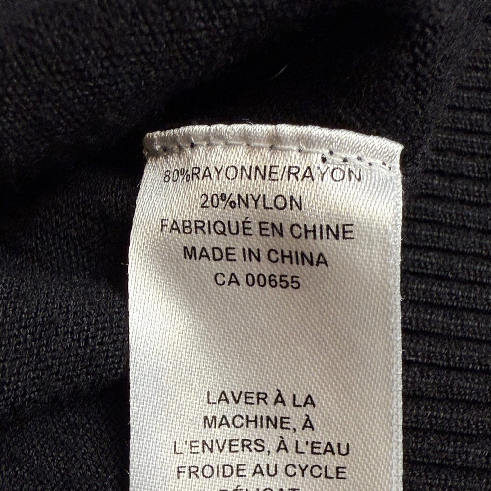 Reitmans Black 3/4 Sleeve V-Neck Cardigan - Picture 11 of 11